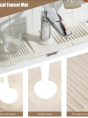 Silicone Faucet Mat, Faucet Handle Drip Catcher Tray - Image 4